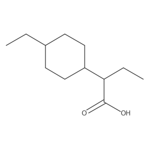2-(4-Ethylcyclohexyl)butanoic acid结构式
