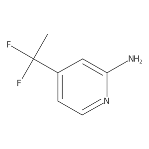 4-(1,1-Difluoroethyl)pyridin-2-amine Structure