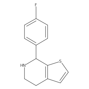 7-(4-fluorophenyl)-4H,5H,6H,7H-thieno[2,3-c]pyridine结构式