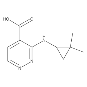 3-((2,2-Dimethylcyclopropyl)amino)pyridazine-4-carboxylic acid Structure