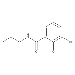 3-bromo-2-chloro-N-propylbenzamide Structure