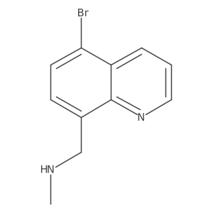 1-(5-Bromoquinolin-8-yl)-N-methylmethanamine结构式