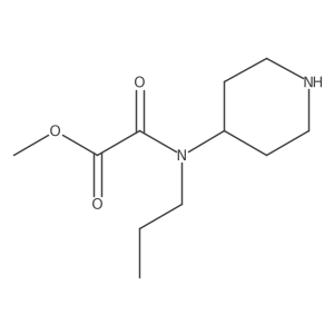 Methyl [(piperidin-4-yl)(propyl)carbamoyl]formate结构式