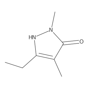 3-ethyl-1,4-dimethyl-1H-pyrazol-5-ol结构式