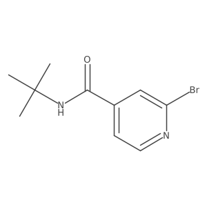 2-Bromo-N-(1,1-dimethylethyl)-4-pyridinecarboxamide Structure