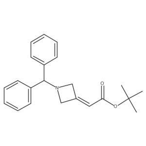 Acetic acid,2-[1-(diphenylmethyl)-3-azetidinylidene]-,1,1-dimethylethyl ester Structure