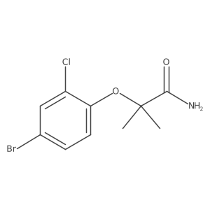 2-(4-Bromo-2-chlorophenoxy)-2-methylpropanamide Structure