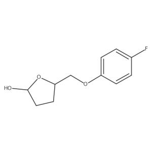 (5RS)-2-(4-fluorophenoxymethyl)-5-hydroxy-tetrahydrofuran结构式