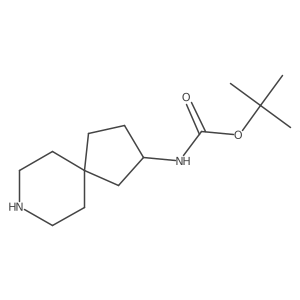 1,1-Dimethylethyl N-8-azaspiro[4.5]dec-2-ylcarbamate结构式