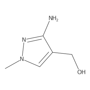 (3-Amino-1-methylpyrazol-4-yl)methanol Structure
