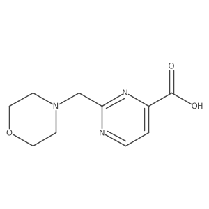 2-[(Morpholin-4-yl)methyl]pyrimidine-4-carboxylic acid Structure