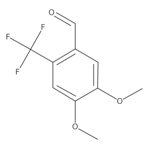 4,5-Dimethoxy-2-(trifluoromethyl)benzaldehyde Structure