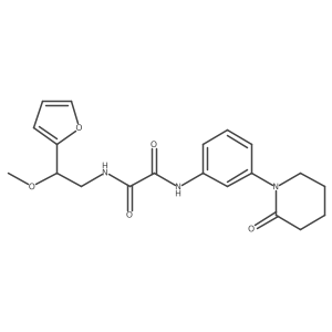 N1-(2-(furan-2-yl)-2-methoxyethyl)-N2-(3-(2-oxopiperidin-1-yl)phenyl)oxalamide Structure