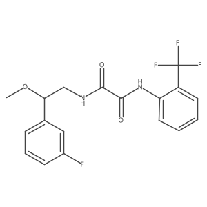 N1-(2-(3-fluorophenyl)-2-methoxyethyl)-N2-(2-(trifluoromethyl)phenyl)oxalamide Structure