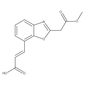 2-(2-Methoxy-2-oxoethyl)benzo[d]oxazole-7-acrylic acid结构式