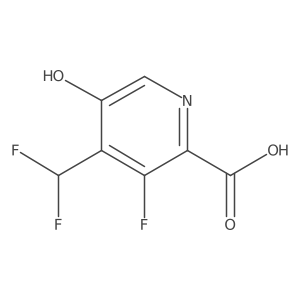 4-(Difluoromethyl)-3-fluoro-5-hydroxypicolinic acid结构式