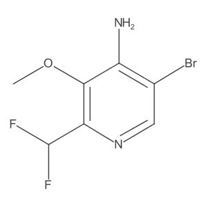 5-Bromo-2-(difluoromethyl)-3-methoxypyridin-4-amine Structure