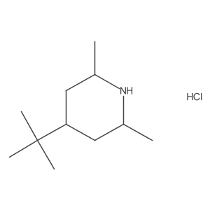 4-Tert-butyl-2,6-dimethylpiperidine hydrochloride, cis结构式