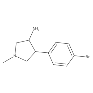 4-(4-Bromophenyl)-1-methylpyrrolidin-3-amine Structure