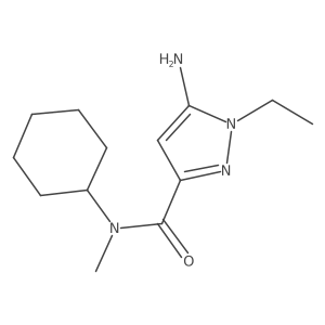 5-amino-N-cyclohexyl-1-ethyl-N-methyl-1H-pyrazole-3-carboxamide Structure