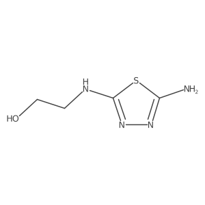 2-[(5-Amino-1,3,4-thiadiazol-2-yl)amino]ethanol Structure