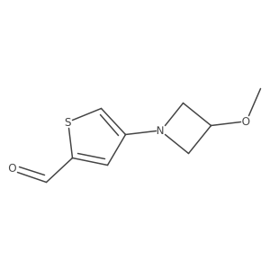 4-(3-Methoxyazetidin-1-yl)thiophene-2-carbaldehyde Structure