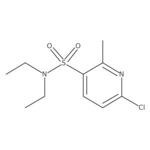 6-Chloro-N,N-diethyl-2-methyl-3-pyridinesulfonamide结构式