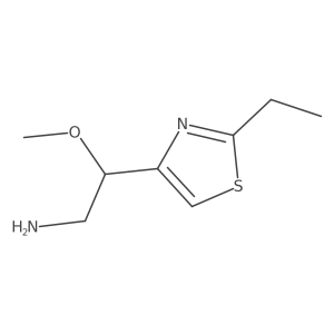2-(2-Ethyl-1,3-thiazol-4-yl)-2-methoxyethan-1-amine Structure