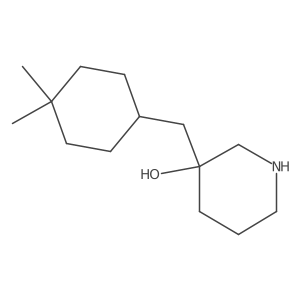 3-[(4,4-Dimethylcyclohexyl)methyl]piperidin-3-ol Structure