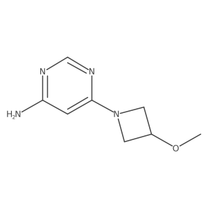 6-(3-Methoxy-1-azetidinyl)-4-pyrimidinamine Structure