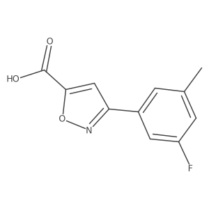 3-(3-Fluoro-5-methylphenyl)-1,2-oxazole-5-carboxylic acid Structure