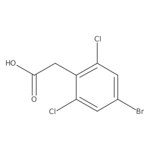 4-Bromo-2,6-dichlorobenzeneacetic acid结构式