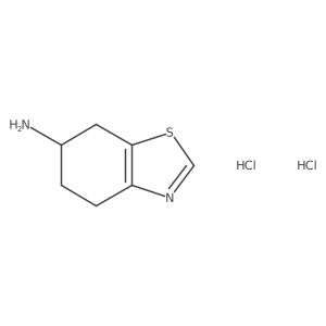 (6S)-4,5,6,7-tetrahydro-1,3-benzothiazol-6-amine dihydrochloride结构式