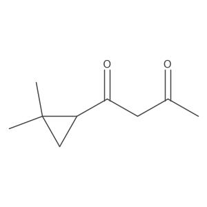1-(2,2-Dimethylcyclopropyl)butane-1,3-dione Structure