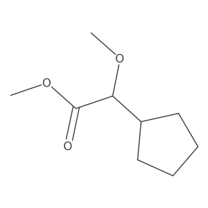 Methyl 2-cyclopentyl-2-methoxyacetate结构式
