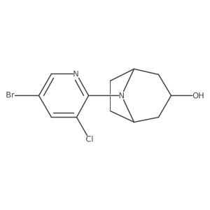 8-(5-Bromo-3-chloropyridin-2-yl)-8-azabicyclo[3.2.1]octan-3-ol Structure