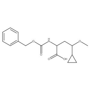 2-{[(Benzyloxy)carbonyl]amino}-4-cyclopropyl-4-methoxybutanoic acid Structure
