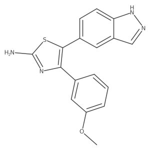 5-(1H-indazol-5-yl)-4-(3-methoxyphenyl)thiazol-2-amine Structure