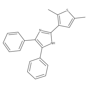 2-(2,5-Dimethyl-3-thienyl)-4,5-diphenyl-1H-imidazole结构式