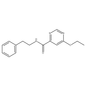 6-ethoxy-N-phenethylpyrimidine-4-carboxamide结构式