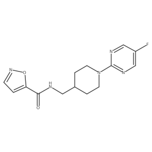 N-((1-(5-fluoropyrimidin-2-yl)piperidin-4-yl)methyl)isoxazole-5-carboxamide Structure