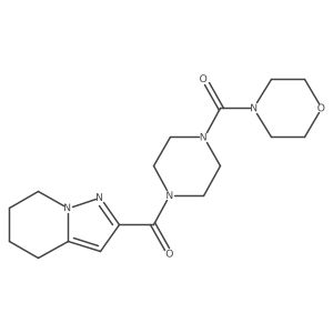 (4-(Morpholine-4-carbonyl)piperazin-1-yl)(4,5,6,7-tetrahydropyrazolo[1,5-a]pyridin-2-yl)methanone Structure