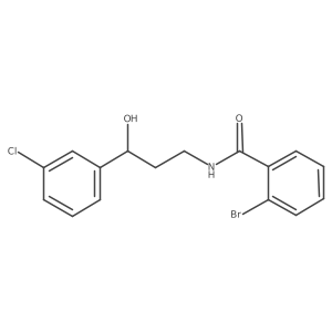 2-bromo-N-[3-(3-chlorophenyl)-3-hydroxypropyl]benzamide Structure