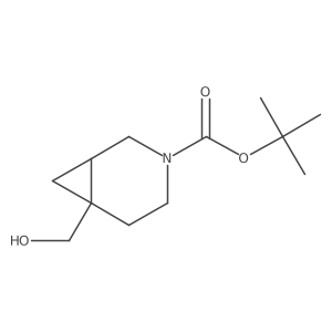 Tert-butyl 6-(hydroxymethyl)-3-azabicyclo[4.1.0]heptane-3-carboxylate Structure