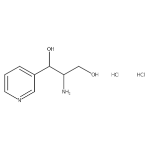 2-Amino-1-(pyridin-3-yl)propane-1,3-diol dihydrochloride Structure