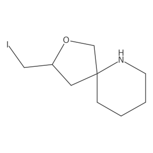 3-(Iodomethyl)-2-oxa-6-azaspiro[4.5]decane结构式