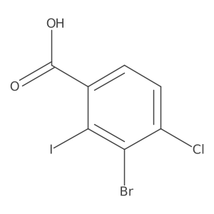 3-Bromo-4-chloro-2-iodobenzoic acid结构式