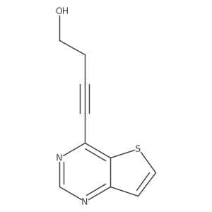 4-{Thieno[3,2-d]pyrimidin-4-yl}but-3-yn-1-ol Structure