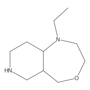 1-Ethyldecahydropyrido[4,3-e][1,4]oxazepine结构式