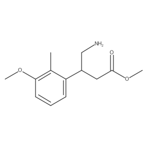 Methyl 4-amino-3-(3-methoxy-2-methylphenyl)butanoate Structure